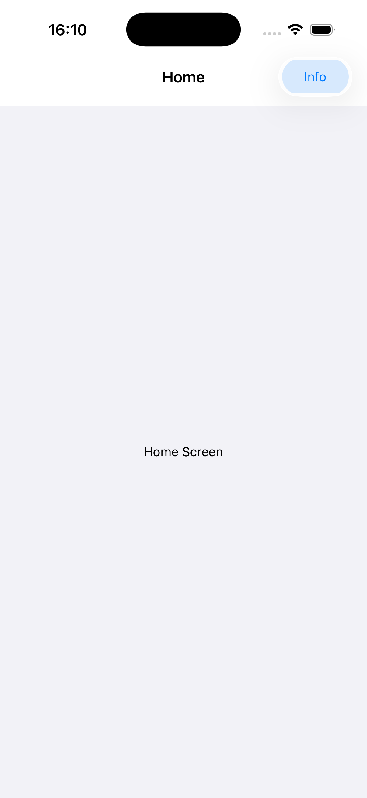 Header button